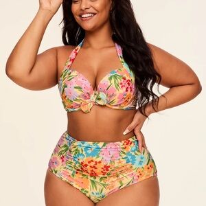 Adore Me Colorful Floral Bikini Set